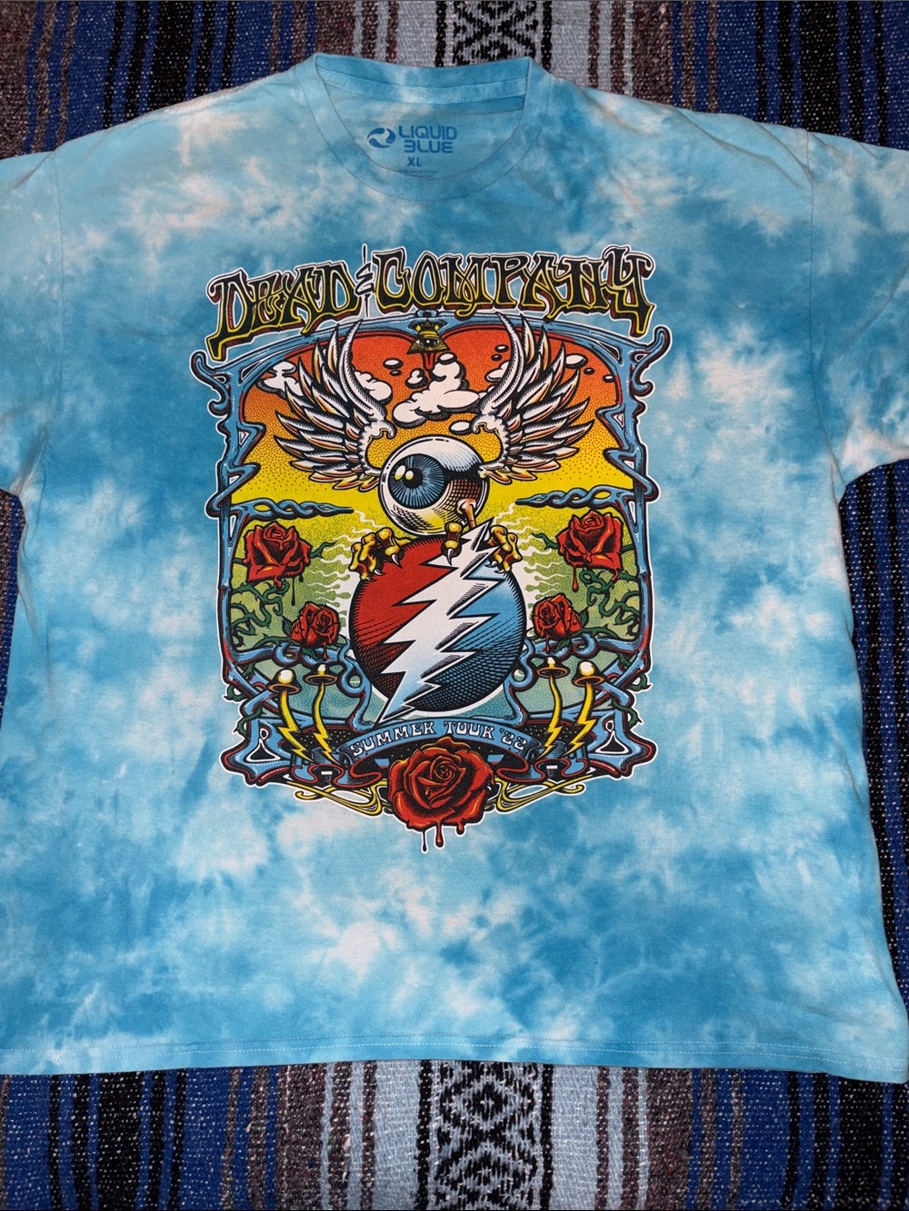 Dead & Company 2022 Concert Tour Tie Dye Tee Shirt